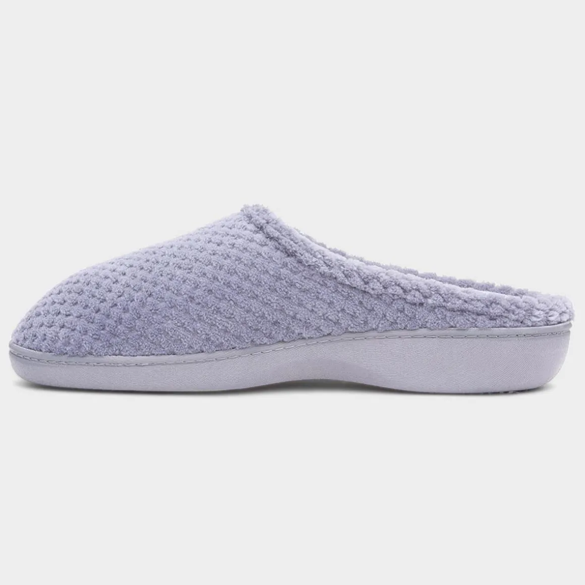 Totes Popcorn Terry Womens Grey Slipper