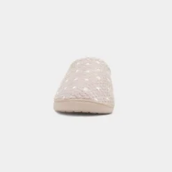 Totes Popcorn Terry Womens Beige Slipper