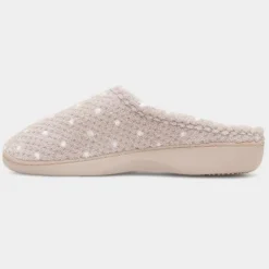Totes Popcorn Terry Womens Beige Slipper