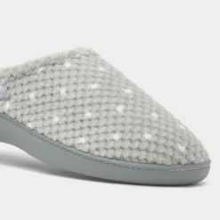 Totes Popcorn Terry Womens Sage Mule Slipper