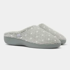 Totes Popcorn Terry Womens Sage Mule Slipper