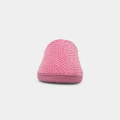 Totes Popcorn Terry Womens Pink Mule Slipper