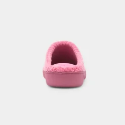 Totes Popcorn Terry Womens Pink Mule Slipper