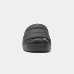 Totes Solbounce Womens Black Puffy EVA Slider
