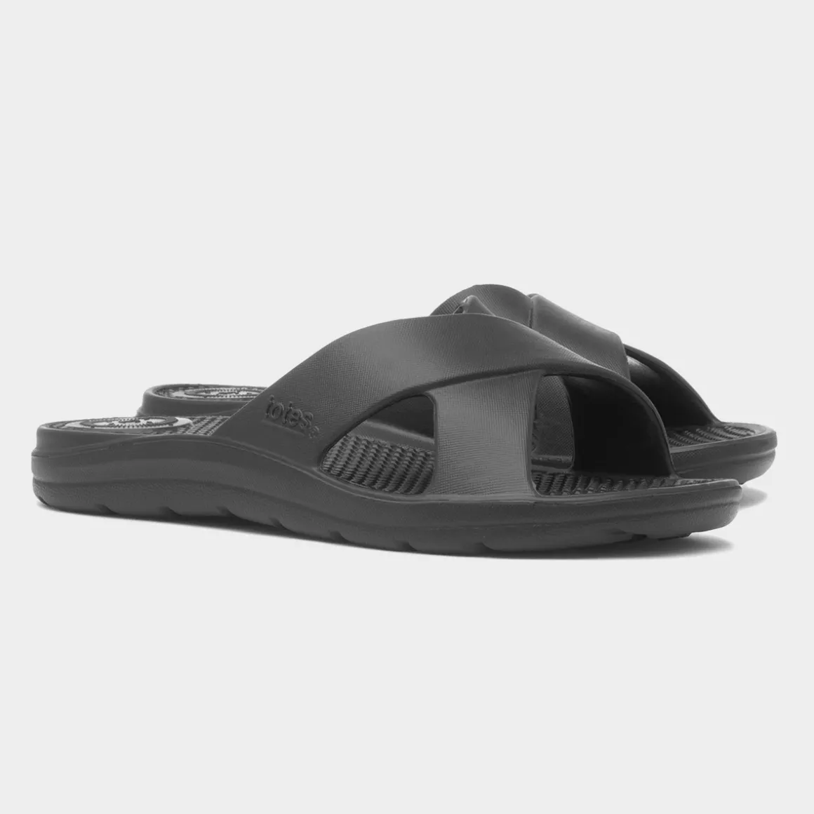 Totes Solbounce Womens Black EVA Slider