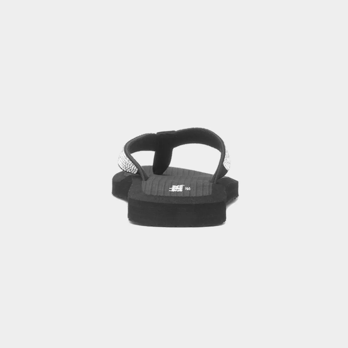 Totes Womens Black Beaded Toe Post Sandal