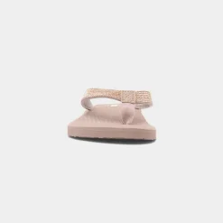 Totes Womens Nude Beaded Toe Post Sandal