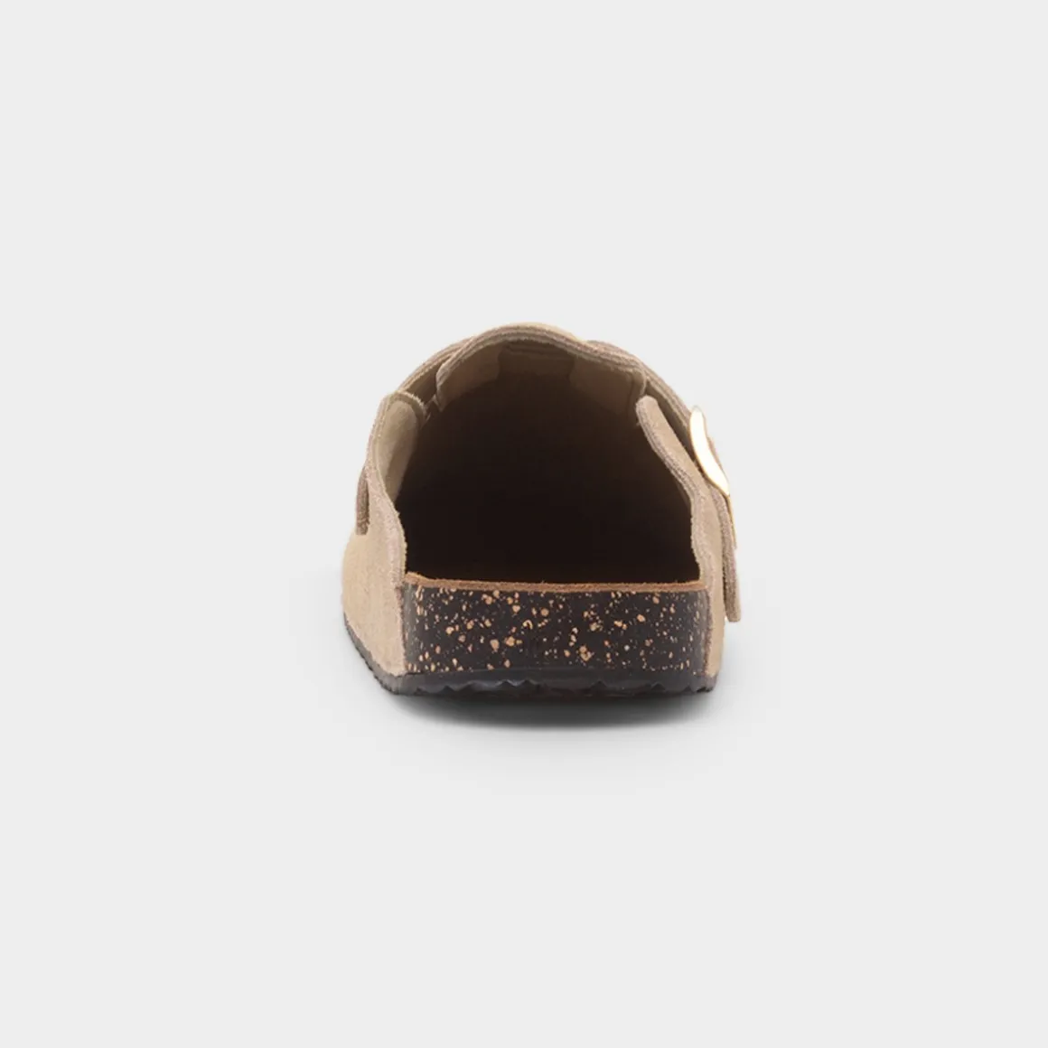 Totes Womens Sand Suede Mule Sandal