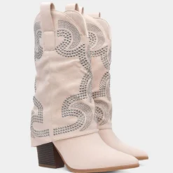 Truffle Arizona Womens Beige Cowboy Calf Boot