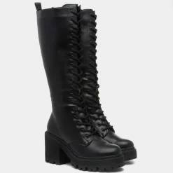 Truffle Beyonce Womens Black Knee High Boot