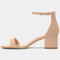 Truffle Blythe Womens Nude Heeled Sandal