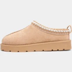 Truffle Chloe Womens Sand Faux Fur Shoe