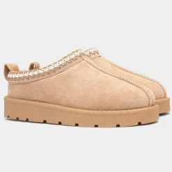 Truffle Chloe Womens Sand Faux Fur Shoe