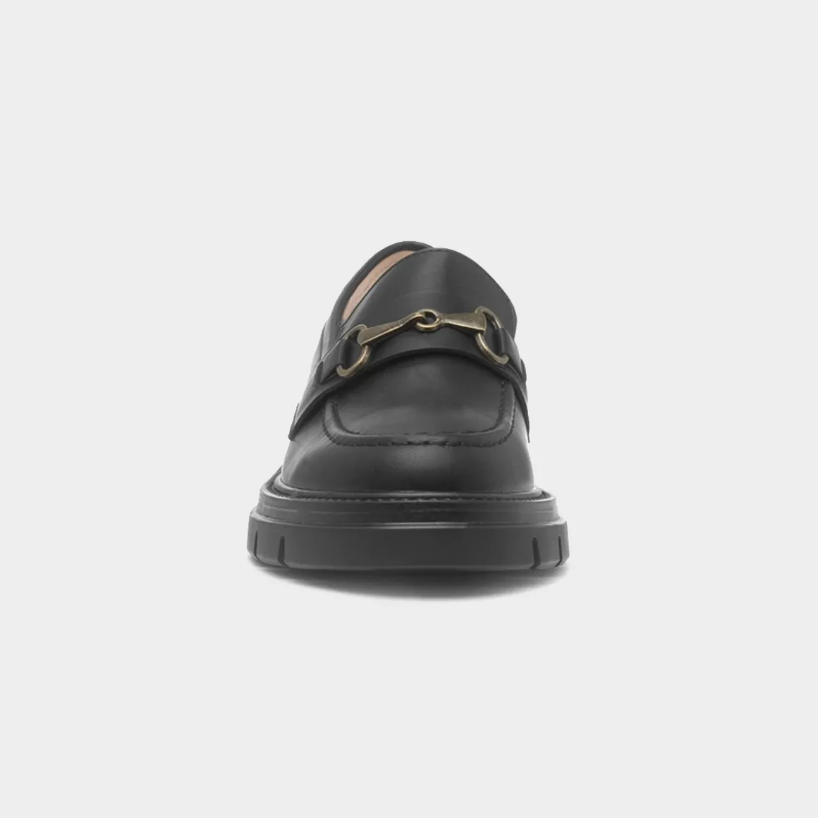 Truffle Eloise Womens Black Chunky Loafer