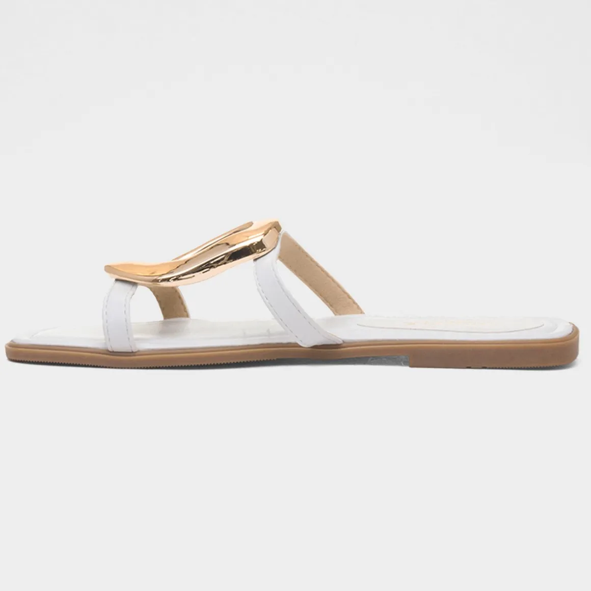 Truffle Fiona Womens White Mule Sandal