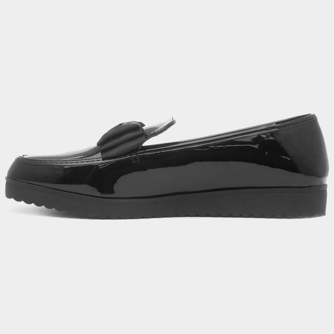 Truffle Frances Womens Black Patent Loafer