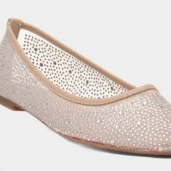 Truffle Georgia Womens Nude Wider Fit Ballerina