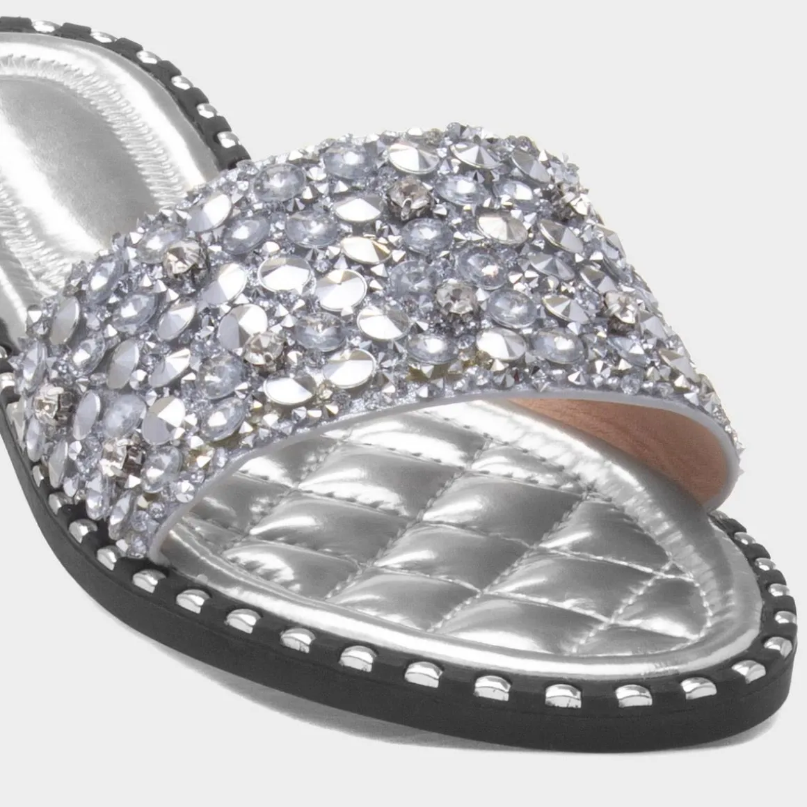Truffle Gia Womens Metallic Mule Sandal