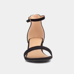 Truffle Halla1 Womens Black Heeled Sandals