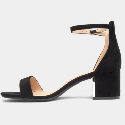 Truffle Halla1 Womens Black Heeled Sandals