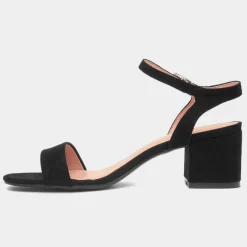 Truffle Hallie Womens Black Heeled Sandal