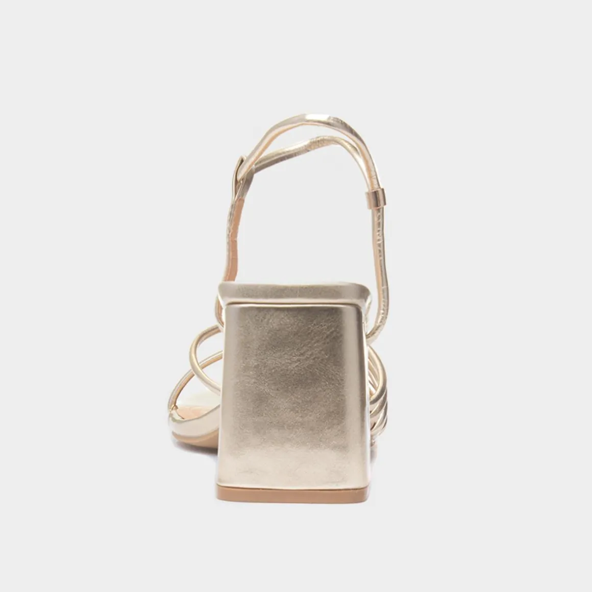Truffle Harlow Womens Gold Strappy Heel