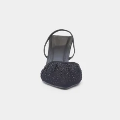 Truffle Ivanna Womens Black Diamante Heel