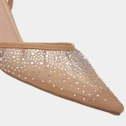 Truffle Ivanna Womens Nude Diamante Heel