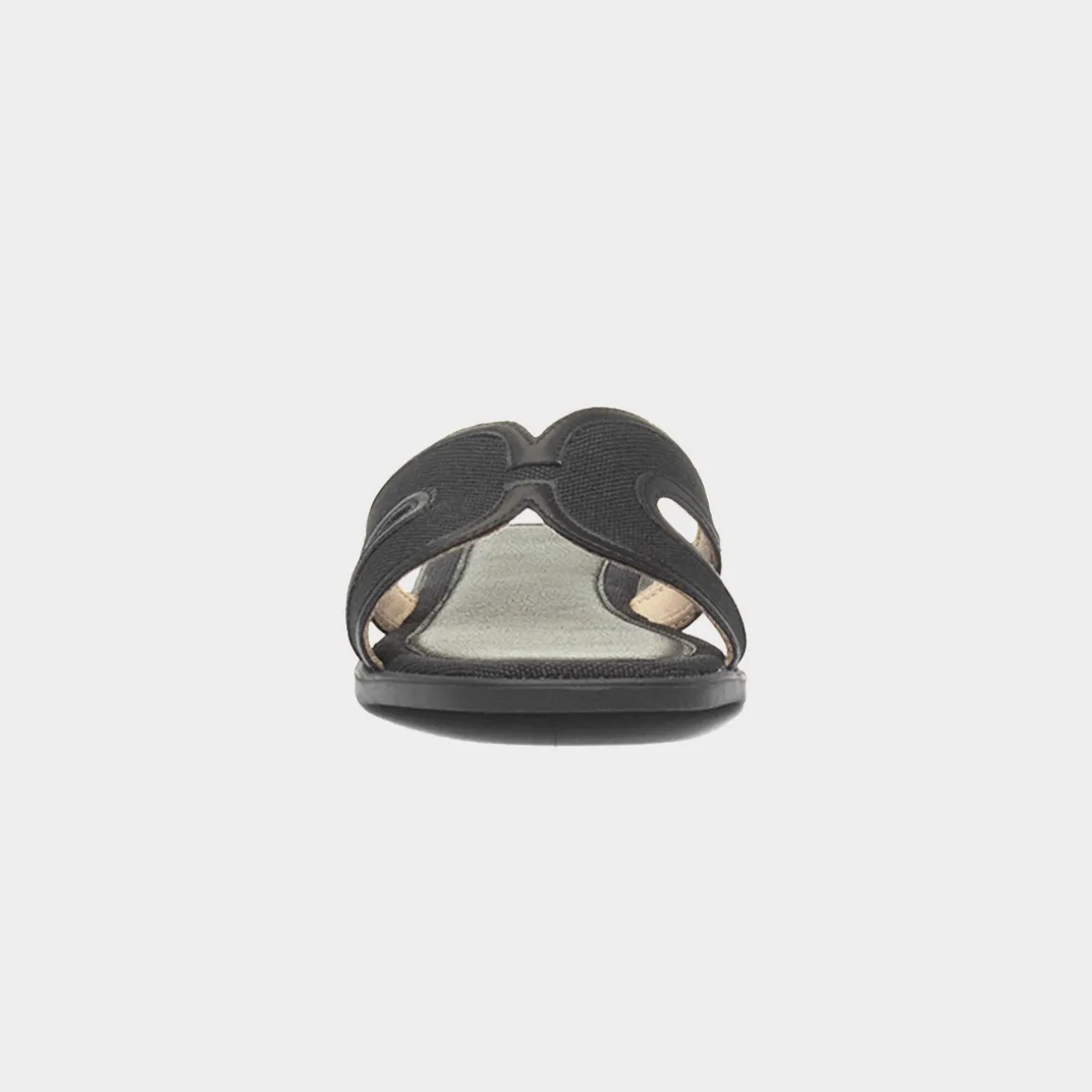 Truffle June Womens Black Flat Sandal