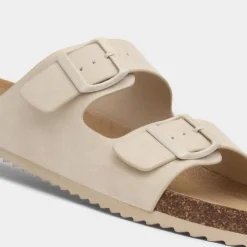 Truffle Kati Womens Cream Mule Sandal