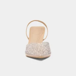 Truffle Lillia Womens Silver Diamante Heel