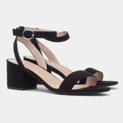 Truffle Lillie Womens Black Wider Fit Heel