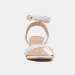 Truffle Lillie Womens White Wider Fit Heel
