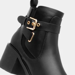 Truffle Mari Womens Black Ankle Boot