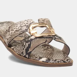 Truffle Medusa Womens Multi Snake Print Sandal