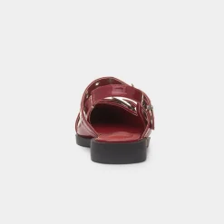 Truffle Miley Womens Red Slingback Buckle Shoe
