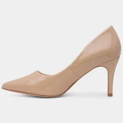 Truffle Miranda Womens Nude Patent Heel