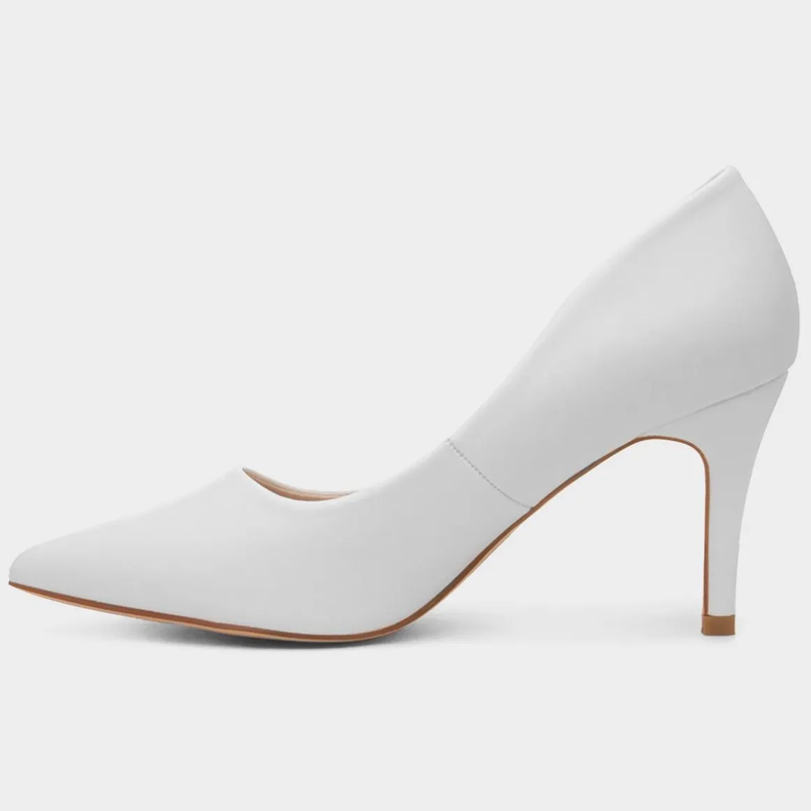 Truffle Miranda Womens White Heel