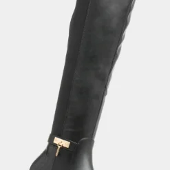Truffle Natalie Womens Black Knee High Boot