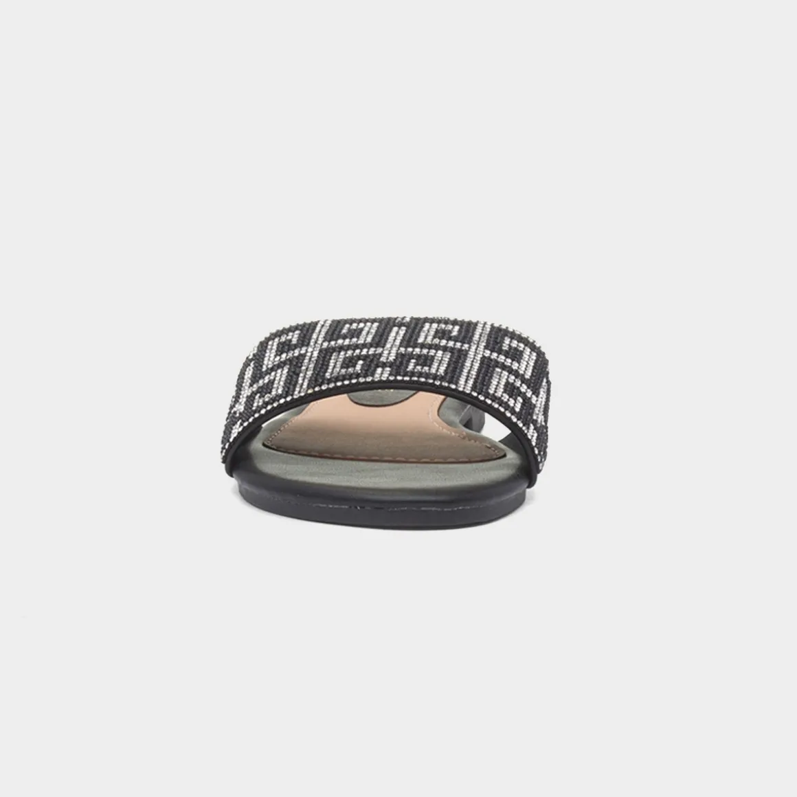 Truffle Oceana Womens Black Mule Sandal