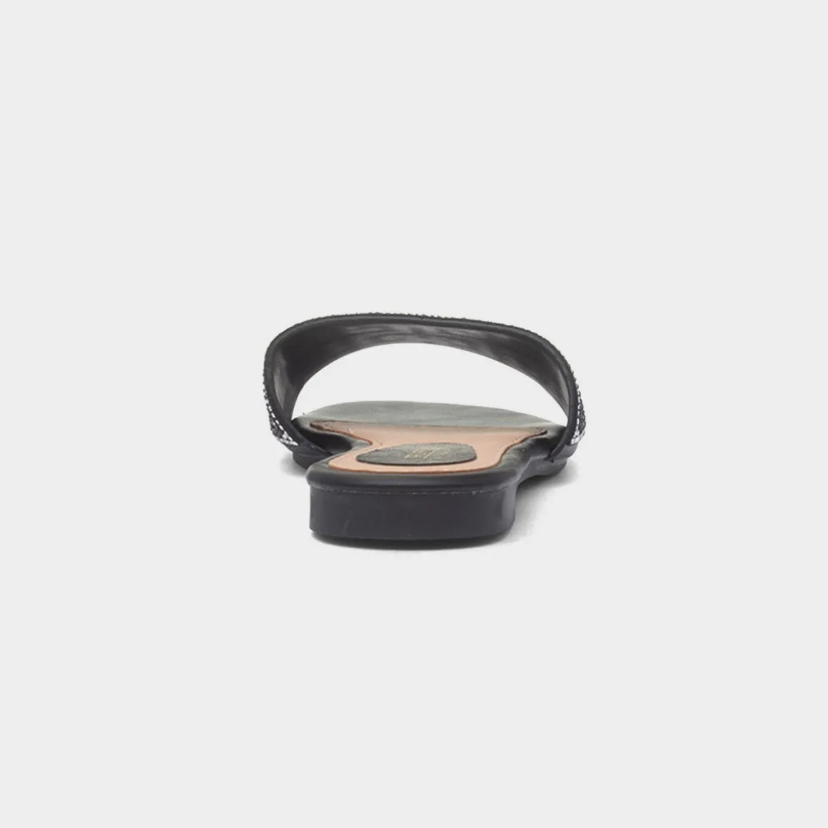 Truffle Oceana Womens Black Mule Sandal
