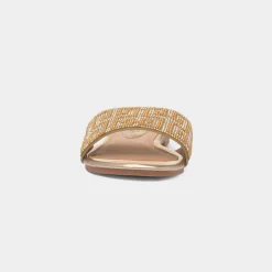 Truffle Oceana Womens Gold Mule Sandal