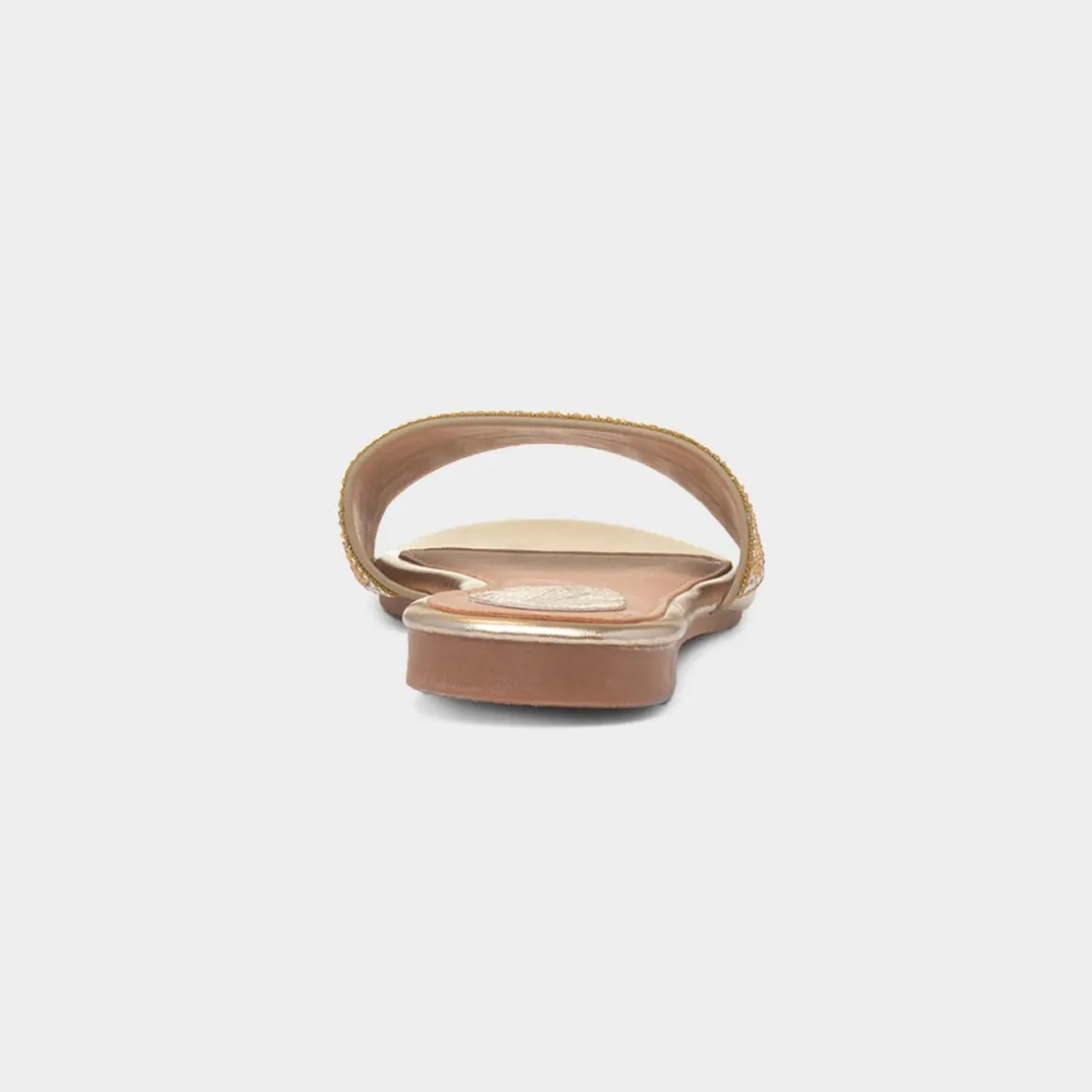 Truffle Oceana Womens Gold Mule Sandal