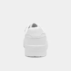 Truffle Oslo Womens White Lace Up Trainer