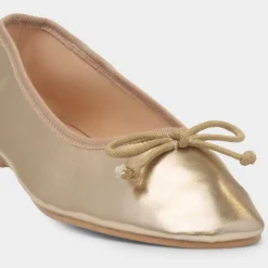 Truffle Penelope Womens Gold Ballerina