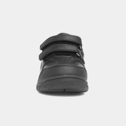 Trux Fitzroy Boys Black Easy Fasten School Shoe