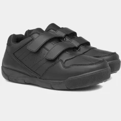 Trux Rob Boys Easy Fasten Shoe in Black