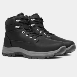 Urban Territory Beaumont Mens Black Warm Boots