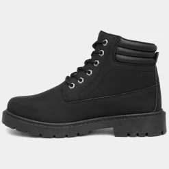 Urban Territory Bill Mens Black Lace Up Boot