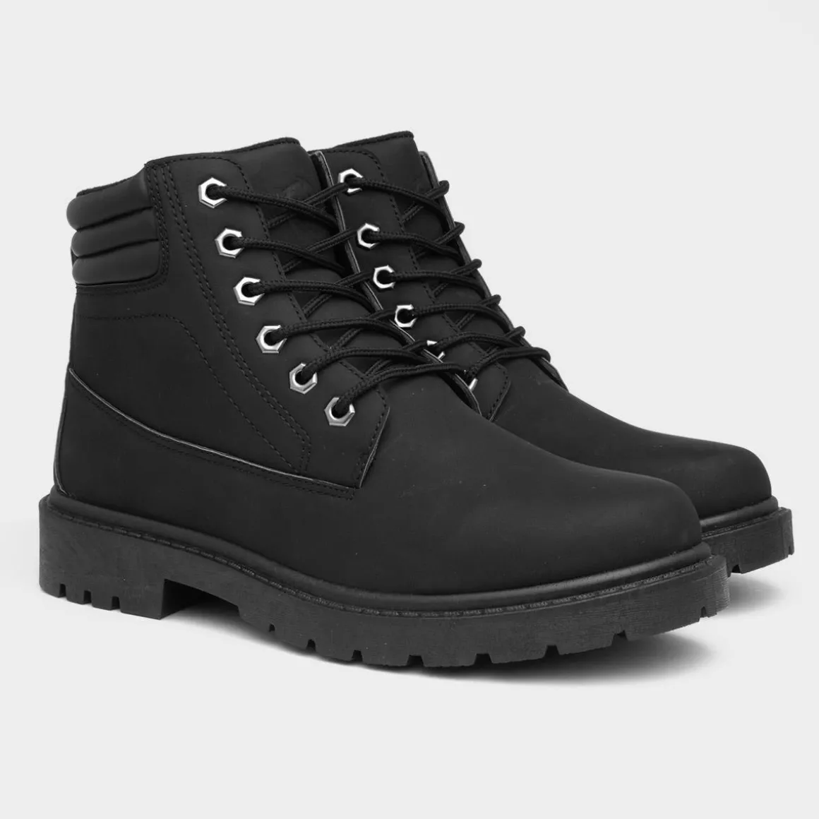 Urban Territory Bill Mens Black Lace Up Boot